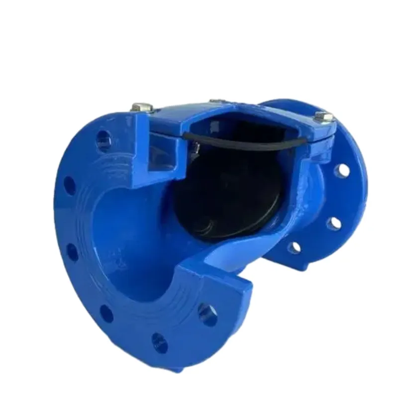 Rubber flap swing check valve